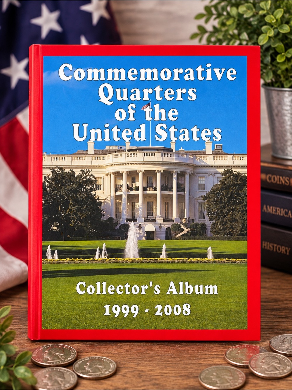Commemorative Quarters of the United States Collectors Album 1999-2008 HOST PICK